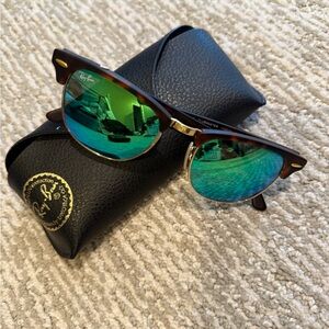 Ray Ban Sunglasses Tortoise and Green